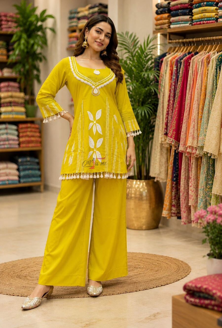 yellow ethnic cord set yellow ethnic cord set
